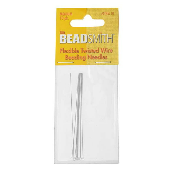30X Beading Needles Threading Cord Tool DIY Jewelry Stainless Steel 0.6*120mm BL